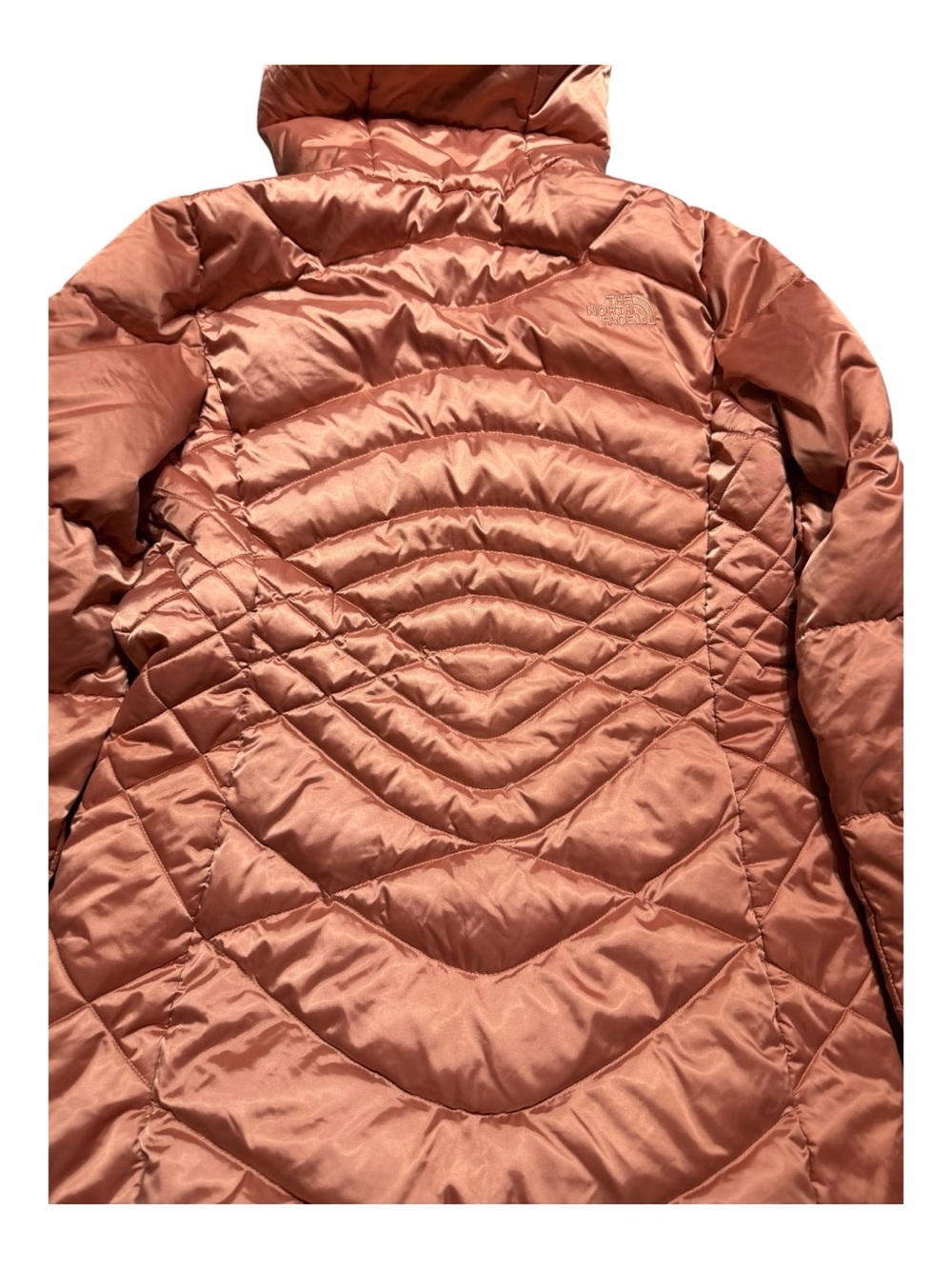 The North Face Women's Hooded Long Puffer Jacket - Rosewood - Picture 7 of 8